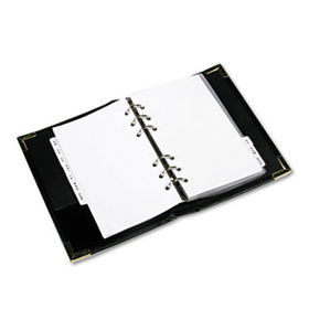 Rolodex 66454 - Small Business Card Binder with Tabs Holds 120 2 1/4 x 4 Cards, Black