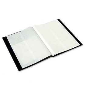 RolodexTM 67479 - Polypropylene Business Card Book Holds 240 2-1/4 x 4 Cards, Black