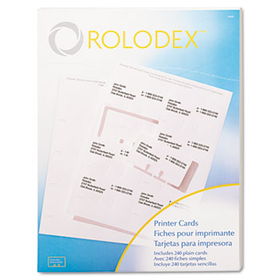 Laser/Inkjet Rotary File Cards, 2 1/4 x 4, 8 Cards/Sheet, 240 Cards/Packrolodex 