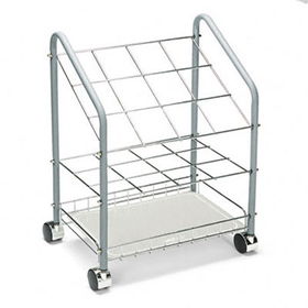 Wire Roll/File, 12 Compartments, 18w x 12-3/4d x 24-1/2h, Gray