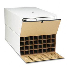Safco 3095 - Tube-Stor Roll File Storage Box, 24 x 37-1/2 x 12, White, 2/Ctn