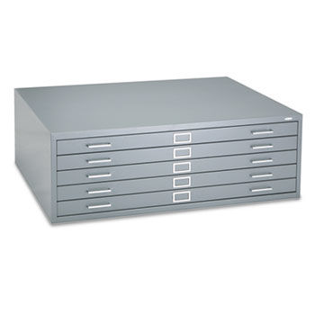 Five-Drawer Steel Flat File, 41-1/2w x 35-1/2d x 16-1/2h, Graysafco 