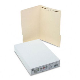 S J Paper S11551 - Water/Cut-Resistant Folder, One Fastener, 1/3 Top Tab, Legal, Manila, 50/Box