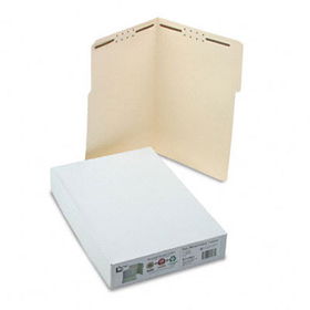 S J Paper S11561 - Water/Cut-Resistant Folder, Two Fasteners, 1/3 Top Tab, Legal, Manila, 50/Box