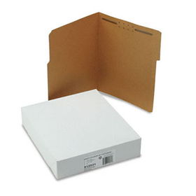 S J Paper S12531 - Reinforced Kraft Folders, One Fastener, 1/3 Cut Top Tab, Letter, Brown, 50/Box