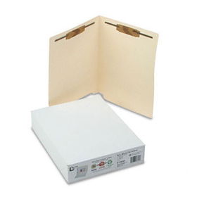 S J Paper S13641 - Water/Paper Cut-Resistant Folder, Two Fasteners, End Tab, Letter, Manila, 50/Boxpaper 