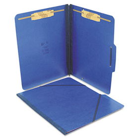 S J Paper S57003 - Pressboard Folios with Two Fasteners/Closure, Letter, Pacific Blue, 15/Box