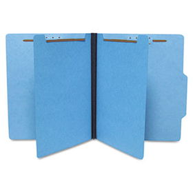 S J Paper S59702 - Economy Classification Folders, Letter, Six-Section, Blue, 25/Box