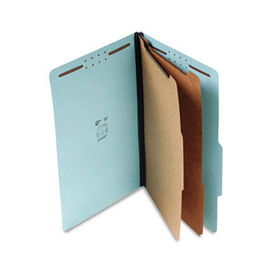 S J Paper S61903 - Std 2-1/4 Expansion Classification Folder, Legal, Six-Section, Blue, 15/Box