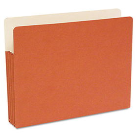 S J Paper S71101 - 3 1/2 Inch Expansion File Pockets, Straight Cut, Manila/Redrope, Redrope, 50/Boxpaper 