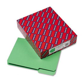 Interior File Folders, 1/3 Cut Top Tab, Letter, Green, 100/Boxsmead 
