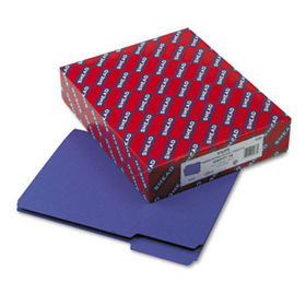 Interior File Folders, 1/3 Cut Top Tab, Letter, Purple, 100/Boxsmead 
