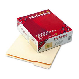 File Folder, 1/3 Cut First Position, Reinforced Top Tab, Letter, Manila, 100/Boxsmead 