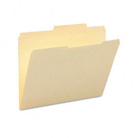 Guide Height Folder, 2/5 Cut Right, Two-Ply Tab, Letter, Manila, 100/Boxsmead 