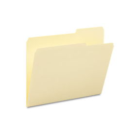 Guide Height File Folders, 2/5 Cut Right Top Tab, Letter, Manila, 100/Boxsmead 