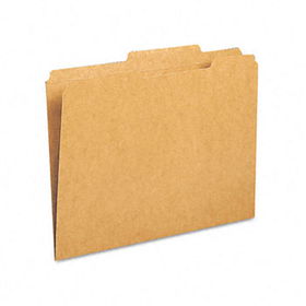 Kraft File Folder, 2/5 Cut Right, Two-Ply Top Tab, Letter, Kraft, 100/Boxsmead 