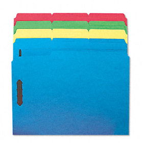 Folders, Two Fasteners, 1/3 Cut Top Tab, Letter, Assorted, 50/Box