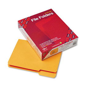 File Folders, 1/3 Cut Top Tab, Letter, Goldenrod, 100/Boxsmead 