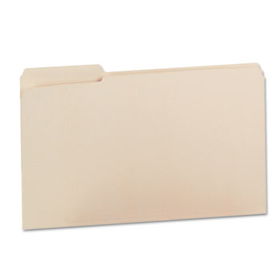 Interior File Folders, 1/3 Cut Top Tab, Legal, Manila, 100/Box