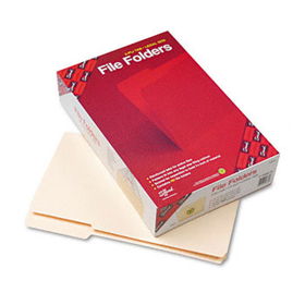 File Folder, 1/3 Cut Third Position, Reinforced Top Tab, Legal, Manila, 100/Boxsmead 