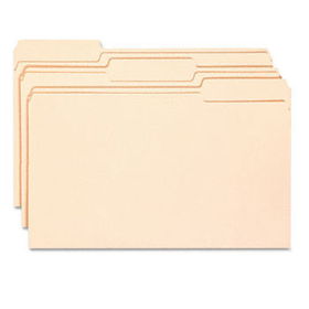 Antimicrobial File Folders, 1/3 Cut Top Tab, Legal, Manila, 100/Boxsmead 
