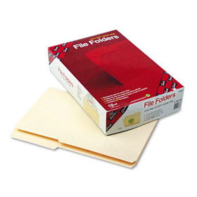 Guide Height Folder, 2/5 Cut Right, Reinforced Top Tab, Legal, Manila, 100/Box