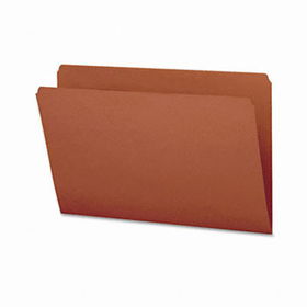 File Folders, Straight Cut, Reinforced Top Tab, Legal, Orange, 100/Boxsmead 