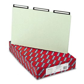 One Inch Expansion Metal Tab Folder, 1/3 Top Tab, Legal, Gray Green, 25/Box