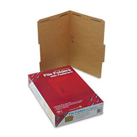 11 Point Kraft Folders, Two Fasteners, 2/5 Cut Rt, Top Tab, Legal, Brown, 50/Box