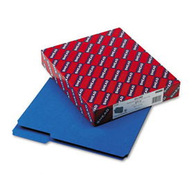 Recycled Folders, One Inch Expansion, 1/3 Top Tab, Letter, Dark Blue, 25/Boxsmead 