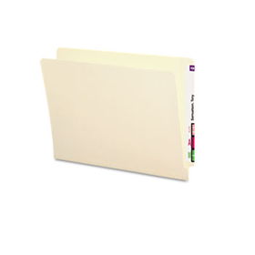Antimicrobial File Folders, Straight End Tab, 11 Point, Letter, Manila, 100/Boxsmead 