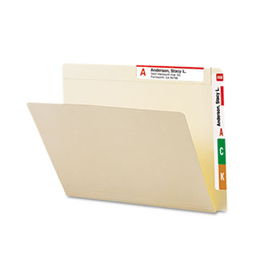 Conversion File Folders, Straight Cut Top Tab, Letter, Manila, 100/Boxsmead 
