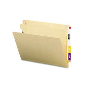 Manila End Tab Classification Folders, Letter, Four-Section, 10/Boxsmead 