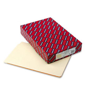 Shelf Folders, Straight Cut, Single-Ply End Tab, Legal, Manila, 100/Box