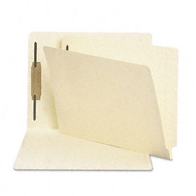 Heavyweight Folders, One Fastener, End Tab, 11 Point, Letter, Manila, 50/Box