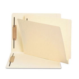 Heavyweight Folders, Two Fasteners, End Tab, Letter, 11 Point Manila, 250/Box