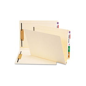 Heavy W-fold Expansion Folders, Two Fasteners, End Tab, Letter, Manila, 50/Boxsmead 