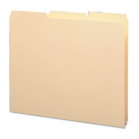 Recycled Tab File Guides, Blank, 1/3 Tab, 18 Point Manila, Letter, 100/Boxsmead 