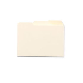 Self-Tab Card Guides, Blank, 1/3 Tab, Manila, 5 x 8, 100/Box