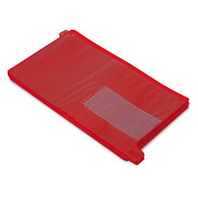 End Tab Out Guides with Pockets, Poly, Legal, Red, 25/Box