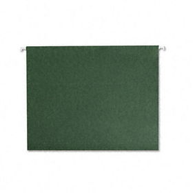 Hanging File Folders, Untabbed, 11 Point Stock, Letter, Green, 25/Boxsmead 