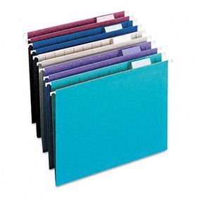 Designer Assortment Hanging Folders, 1/5 Tab, 11 Point Stock, Letter, 25/Boxsmead 