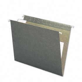 Smead 64415 - Hanging Interior Pocket File Folders, 1/5 Tab, Letter, Standard Green, 25/Boxsmead 
