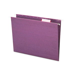 Smead 65003 - Recycled Hanging File Folders, 1/5 Tab, 11 Point Stock, Letter, Purple, 25/Box