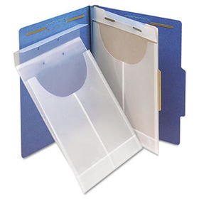 Two-Hole Letter/Legal Accordion Expanding Pockets, Lgl/Ltr, Poly, Clear, 24/Boxsmead 
