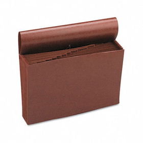 Jan-Dec Accordion Expanding File, 12 Pocket, Legal, Leather-Like Redropesmead 