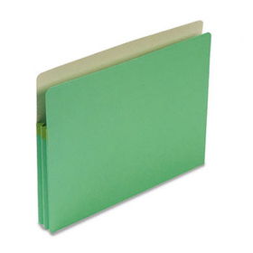 1 3/4 Inch Accordion Expansion Colored File Pocket, Straight Tab, Letter, Green