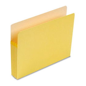 3 1/2 Inch Accordion Expansion Colored File Pocket, Straight Tab, Letter, Yellow