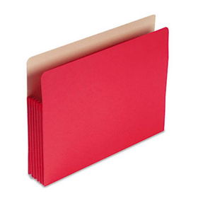 5 1/4 Inch Accordion Expansion Colored File Pocket, Straight Tab, Letter, Redsmead 