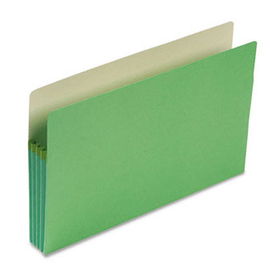 3 1/2 Inch Accordion Expansion Colored File Pocket, Straight Tab, Legal, Green
